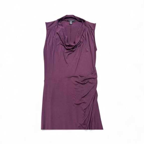 Kenneth Cole Plum Ruched Fitted Dress - Picture 3 of 5